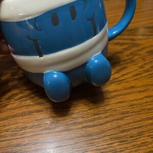 Magenta Blue Character Mug